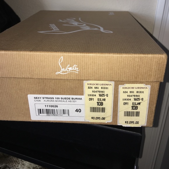 AUTHENTIC CHRISTIAN LOUBOUTIN SWAROVSKI CRYSTALS - Picture 6 of 8